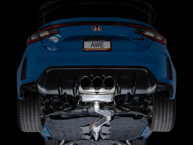 Honda Civic Type R Performance Exhaust - AWE Tuning - Cat Back Touring - Triple Diamond Black - `23-`27